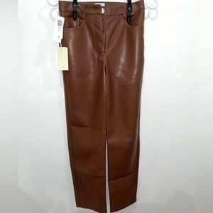 NWT Aritzia Melina Leather Pants Size 0